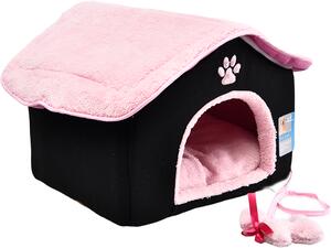 Domek pro psy - 40x40x34 cm (Roztomilý domek pro malou fenku nebo psa. Nabízí bezpečí, pohodlí a je i zajímavým a nápaditým doplňkem každého interiéru.)