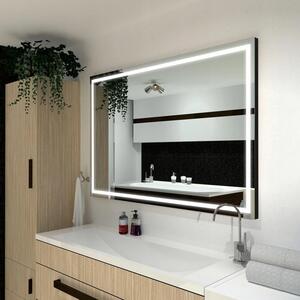 Koupelnové zrcadlo hranaté ATLANTA PREMIUM s LED osvětlením šířka: 50 cm, výška: 90 cm