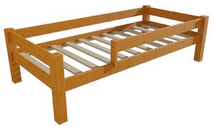Vomaks Dětská postel 8X8 01C se zábranou Rozměr: 70 x 160 cm, Barva: bezbarvý lak