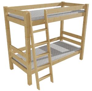 Vomaks Patrová postel 8X8 03A Rozměr: 80 x 180 cm, Barva: surové dřevo