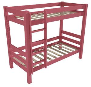 Vomaks Patrová postel 8X8 03B Rozměr: 90 x 190 cm, Barva: barva růžová