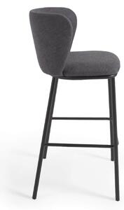 Barová židle arun 75 cm tmavě šedá