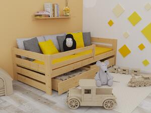 Vomaks Dětská postel DP 025 se zábranou Rozměr: 70 x 160 cm, Barva: moření dub