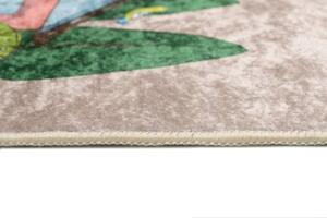 Makro Abra Dětský kusový koberec vhodný k praní BAMBINO 34600 Uličky Město protiskluzový krémový béžový Rozměr: 80x150 cm