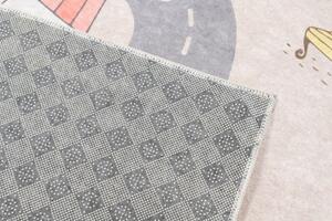 Makro Abra Dětský kusový koberec vhodný k praní BAMBINO 34600 Uličky Město protiskluzový krémový béžový Rozměr: 160x230 cm