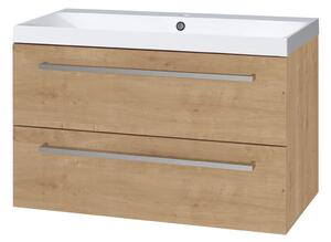 Mereo Mereo, Bino, koupelnová skříňka s umyvadlem z litého mramoru 101cm, CN622M