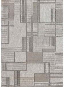 Vopi | Kusový koberec Flat 20632 silver/black - 80 x 150 cm