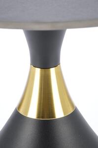 Přístavný stolek SCOLATO černý mramor/zlatá