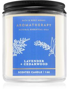 Bath & Body Works Lavender and Cedarwood vonná svíčka 198 g