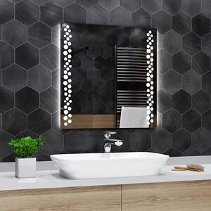 Koupelnové zrcadlo s LED podsvícením TORONTO šířka: 40 cm, výška: 40 cm