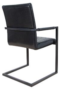 Židle Iper, černá, černý rám
