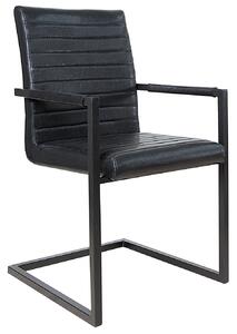 Noble Home Židle Iper, černá, černý rám