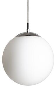 LUNA 25 závěsná opálové sklo/chrom 230V LED E27 15W - RED - DESIGN RENDL