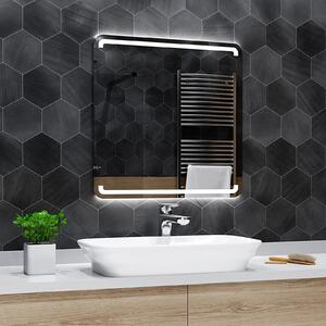 Koupelnové zrcadlo s LED podsvícením MEDIOLAN šířka: 50 cm, výška: 50 cm