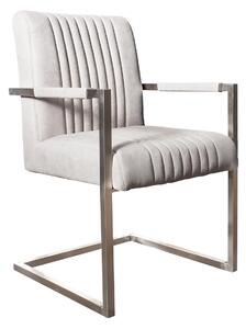 Noble Home Konferenční židle Asteg, nerez, kamenná šedá