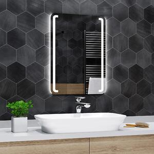 Koupelnové zrcadlo s LED podsvětlením OSLO šířka: 40 cm, výška: 50 cm