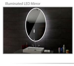 Koupelnové zrcadlo s LED podsvícením TOKYO šířka/výška: 50x70 cm