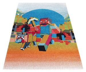 Makro Abra Dětský kusový koberec Mondo 105 Minecraft vícebarevný Rozměr: 120x170 cm