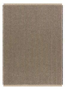 Koberec JUTE 3650 s třásněmi černý / béžový