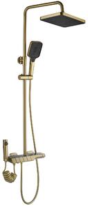 Rea Rob, sprchový set s termostatickou baterií a bidetovou sprškou, zlatá matná, REA-P6623