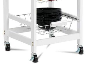 Servírovací stolek / regál na kolečkách s úložnými košíky