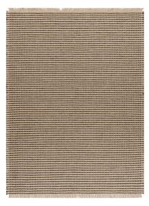 Koberec JUTE 3652 s třásněmi černý / béžový