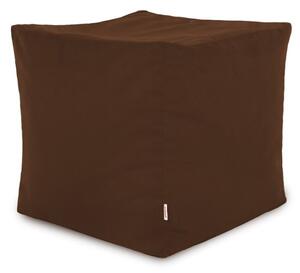 Taburetka Cubo hnedá plyš
