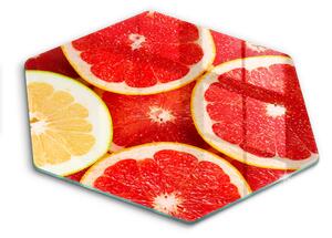 Skleněná deska do kuchyně Plátky grapefruitu