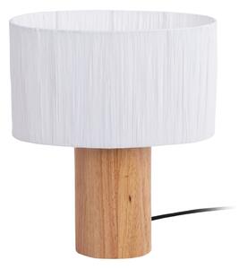 Stolní lampa se stínidlem z papírového výpletu v bílo-přírodní barvě(výška 30,5 cm) Sheer Oval – Leitmotiv