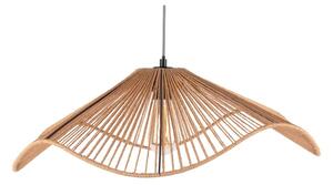 Závěsné svítidlo ve zlaté barvě se stínidlem z papírového výpletu ø 62 cm Sombra – Leitmotiv