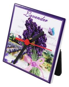 Home Elements Hodiny Lavender, Dekorační keramické hodiny