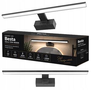 Nástěnné LED koupelnové svítidlo nad zrcadlo 12W 50cm hliník