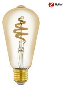 Eglo ZIGBEE 12242 SMART LED BULB RETRO - Retro stmívatelná žárovka ovladačem, nebo z mobilní aplikace, E27,ST64, 5,5W, 2200-6500K, bez DO (LED žárovka E27 stmívatelná ovladačem nebo z aplikace, bez ovladače)