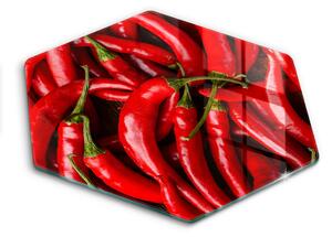 Skleněné krájecí prkénko Pálivé chilli papričky