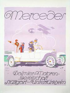 Fotografie Poster Mercedes, 1912, Hohlwein, Ludwig