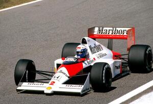 Fotografie Alain Prost driving a McLaren MP4/5, 1989