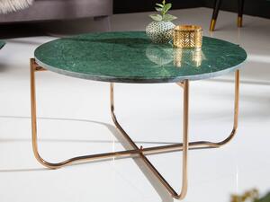 Noble konferenční stolek 62 cm zlatá/zelená