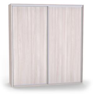 Dvoudveřová šatní skříň ONYX Jasan šedý, Šířka: 120 cm, Výška: 220 cm