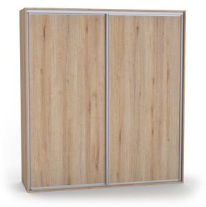 Dvoudveřová šatní skříň ONYX Dub grande, Šířka: 120 cm, Výška: 220 cm