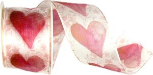 Taftová stuha Pink Charm Rose – růžová 40mm x 2m
