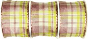 AKCE 2+1 zdarma- Stuha saténová CARACAS ROSE and LIME starorůžová 40mm x 2m (cena za 3ks)