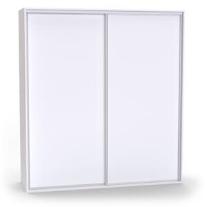 Dvoudveřová šatní skříň ONYX Varianta barvy: Bílá, Šířka: 130 cm, Výška: 220 cm
