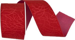 Stuha sametová Velutto SparkLine – Carmine Red červená 40mm x 2m (14,-Kč/m)