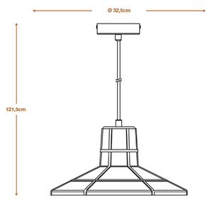 Závěsné svítidlo LEDVANCE Concrete Sala, beton, tmavě šedá barva
