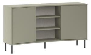 Komoda Houseland Frem 150 cm šedo-zelená