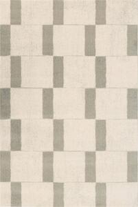 Koberec vlněný Agnella Agnus Pavement Bialy Geometrický béžový krémový Rozměr: 133x195 cm