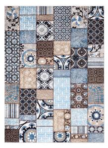 Koberec MIRO 51913.802 patchwork, modrý / hnědý