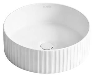 Oltens Hamnes umyvadlo 36x36 cm kulatý na pult bílá lesk 40330000