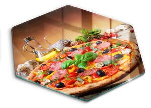 Skleněná krájecí deska Italská pizza