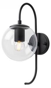 Opviq Nástěnná lampa Jevel černá/čirá